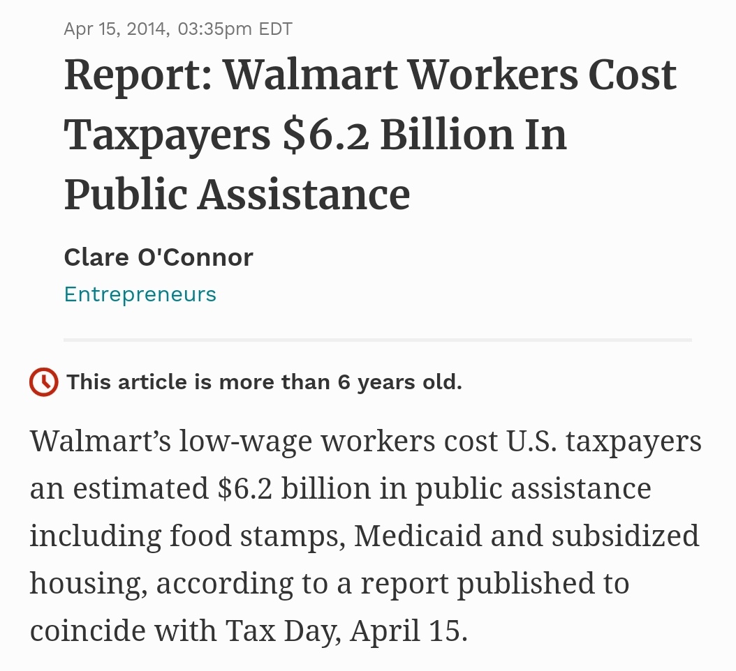 RioSlade's tweet photo. Remember that Walmart's business model requires poverty.

You cannot steal from Walmart. Walmart has stolen from you. https://t.co/61Le7Q4rll