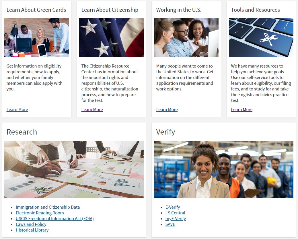 USCIS on Twitter: "Our new website design is mobile-friendly so you can  find what you need, easily, from any device - including your smart phone.  Access any information at home or on-the-go,