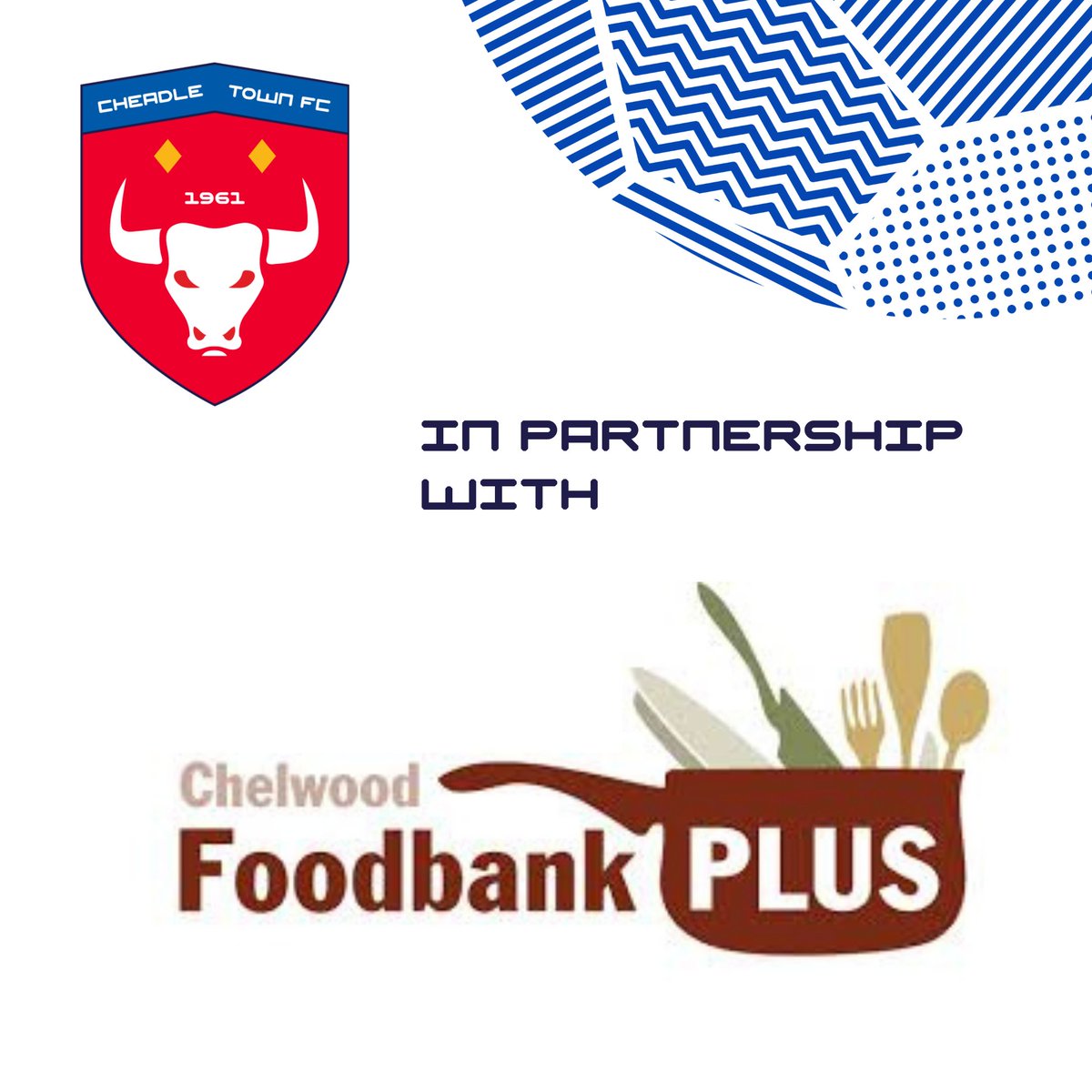 It's half term and with the fantastic campaigning job <a href="/MarcusRashford/">Marcus Rashford</a> is doing, a reminder that through our partnership with <a href="/Larkhillcom/">Chelwood Foodbank</a> food bank, you can bring any donations to the ground on any match day. 

#WeAreCheadle #COMMUNITY #FreeSchoolMeals #EndChildFoodPoverty