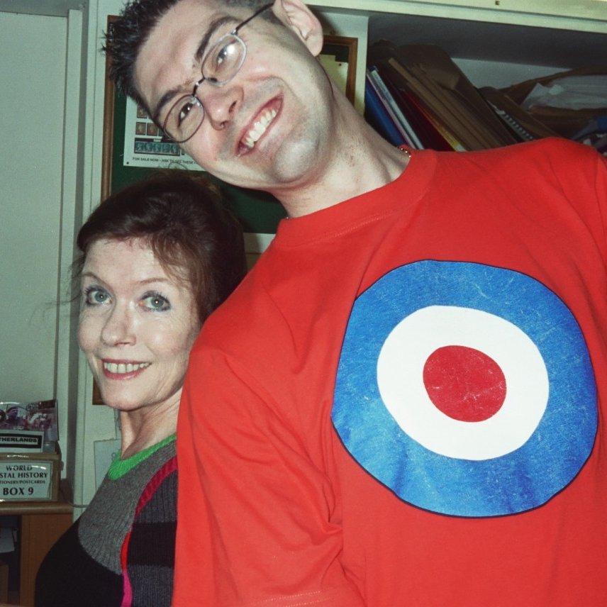 Today's Camping It Up star is the much missed Deborah Watling. Oh Debs was so lovely on both occasions I met her and very obviously much tinier than I am! This was 2004, in very cramped conditions at the Stamp Centre and one of the final photos from the original run.
