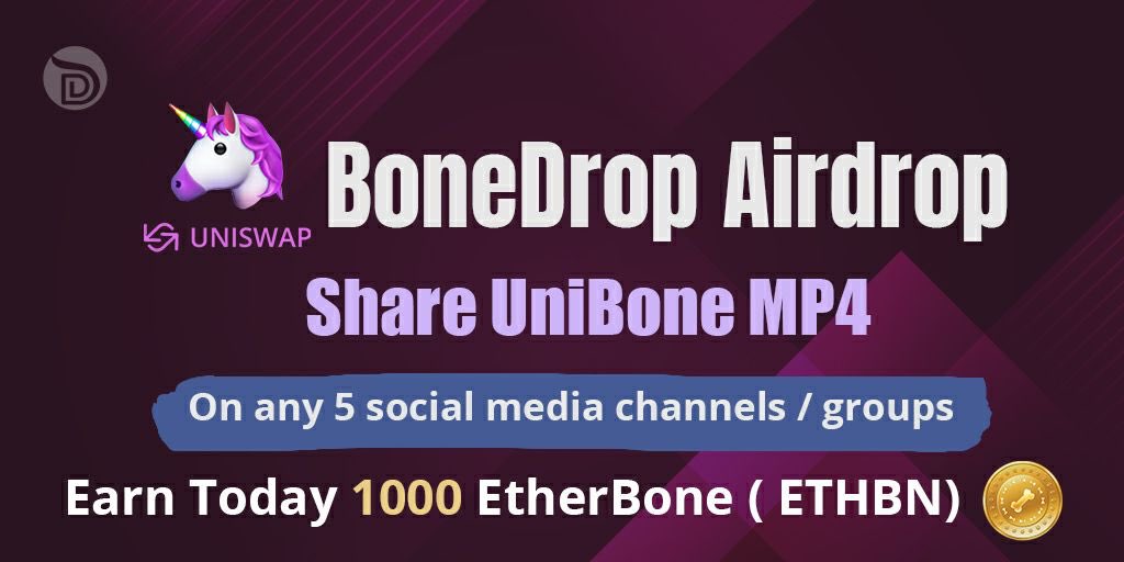 nft_shibnft's tweet photo. #Uniswap π¦
BoneDrop #Airdrop π°
#Share UniBone MP4 π₯ π
π on any 5 #social media channels / groups
earn π Today 1000 x π
#EtherBone ( ETHBN) π€© https://t.co/HUNO72wKNr