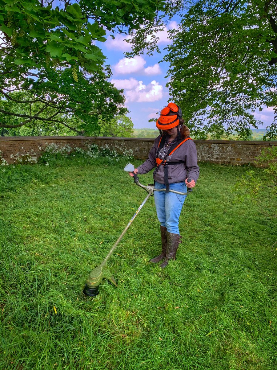 I learnt to do things that would have otherwise terrified me. Who knew I could use a strimmer? Not me.