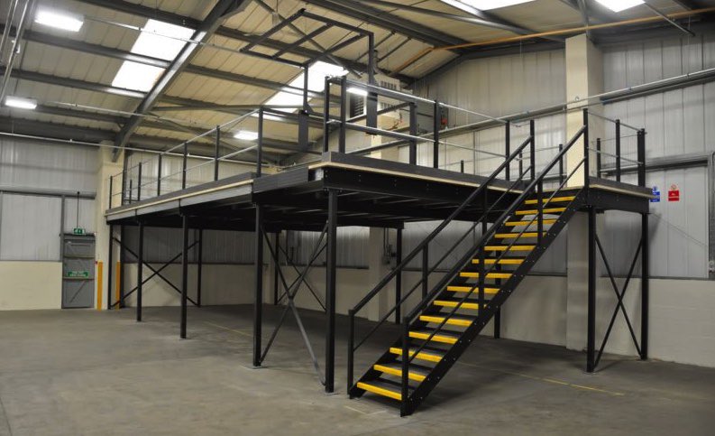 Fitting a mezzanine floor is a great option for saving space and the cost is minimal compared with and alternative relocation or reconstruction. Call Arden Interiors for more information. #interiordesign #spacesavingsolutions #officefitouts #officedesignideas #officeredesign