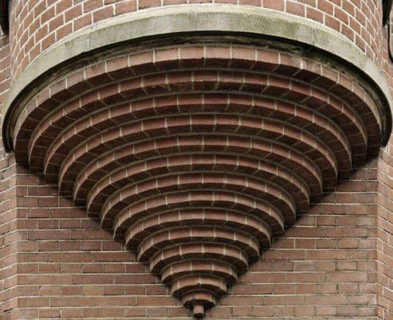 Cool brick corbel #masonry #brickmasonry