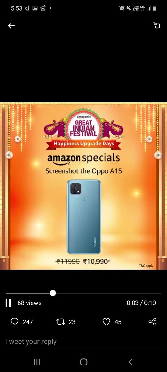 viksbhadula's tweet image. #AmazonSpecialsRedmiNote9 #AmazonGreatIndianFestival