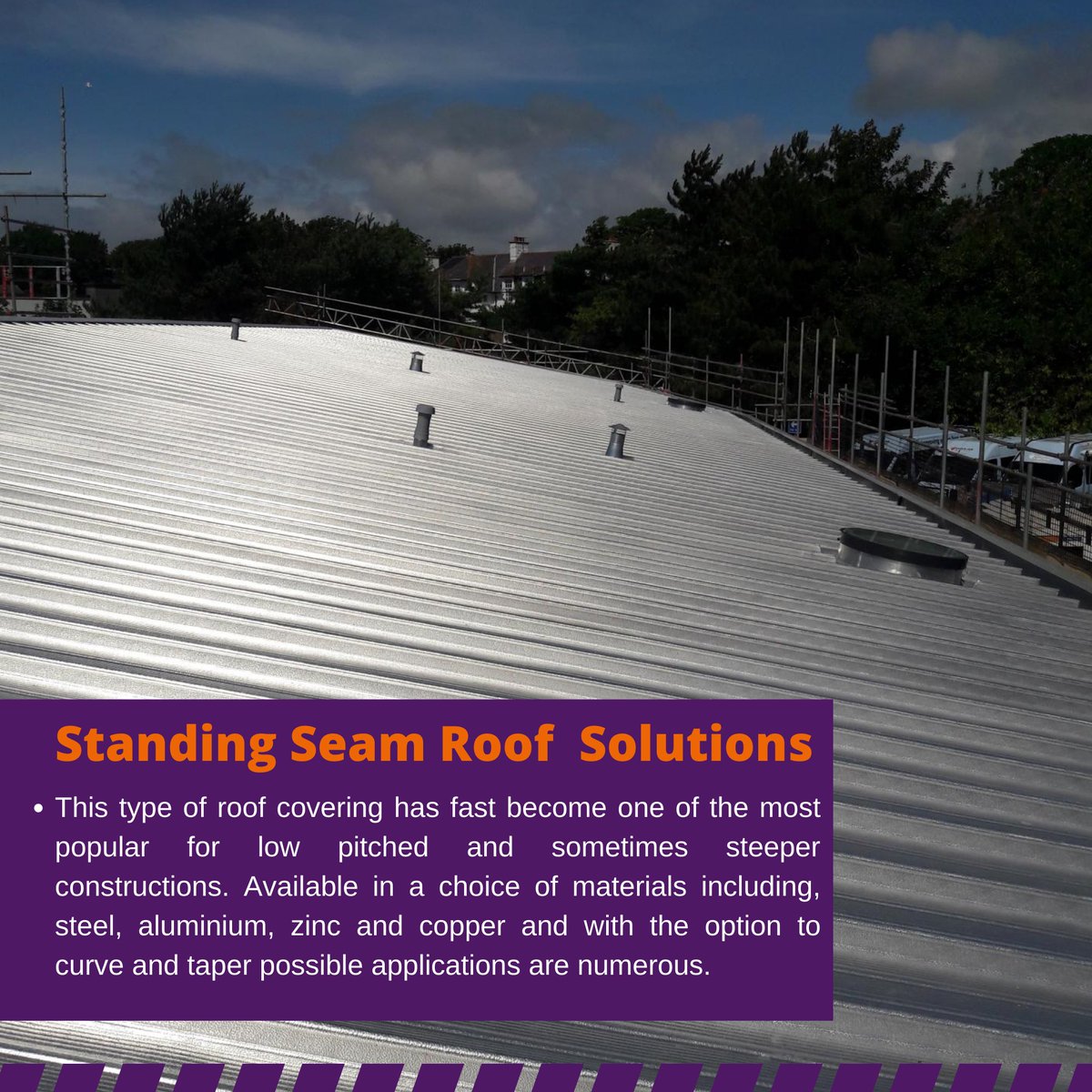 IndustrialCon12's tweet photo. At ICS we offer a variety of services, one being Standing Seam Roofs. Check out our website to find out more!

https://t.co/JIIBGVmK1c

#teamics #icsroofing #icsprojects #icsupdates #icsdeliveringsolutions
#industrialconstructionsussex #loveconstruction #construction #roofing https://t.co/z4PhUq5sTJ