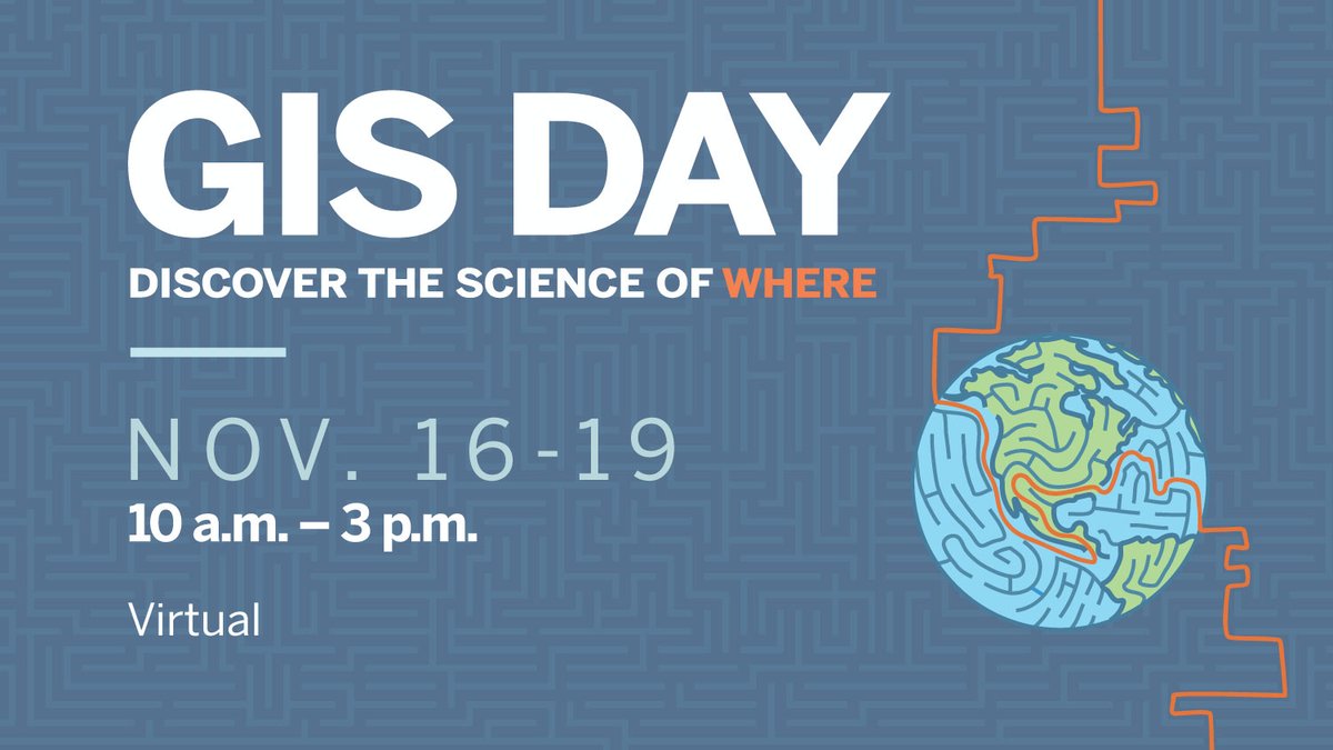 CartoLiz's tweet photo. Looking for a few more interested folks to present Lightning Talks (7 min) for this years #GISDay (Nov. 16 - 19). Completely virtual and open to anybody from anywhere 🌏🤓 #gischat we'd love to have you! https://t.co/UNz8GkqGkC
