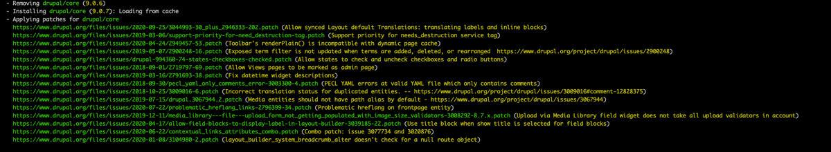 Because sharing is caring, these are the Drupal 9 core patches we need to make our end-to-end use cases work at <a href="/dropsolid/">Dropsolid</a>! #drupal #drupal9 #patchallthethings