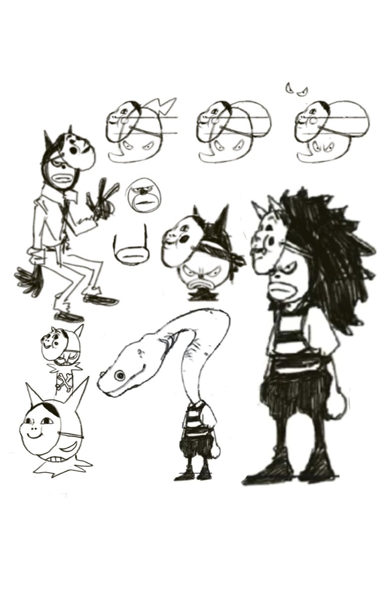 I didn't mean to upload Punk twice. But I had to solve some minor problems.
As an apologies, enjoy some of his Concept Art!! 