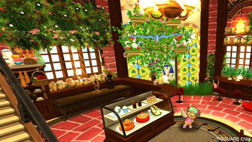 ちゃきんこ Dq10 プレゼント代行企画 スモールタワー 純喫茶家具 当選したりりさんのお家を可愛い喫茶店にしました りんごランプが可愛くてちょこっとレトロ可愛い感じに 出窓がきゅん マイタウン名 はりりのおもちゃ箱 Id 5167 5115 3