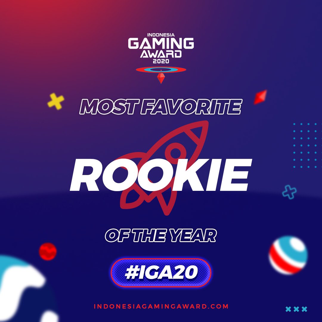exgcon's tweet photo. Inilah para nominasi untuk kategori The Most Favorite Rookie Of The Year di Indonesia Gaming Award 2020

Siapakah yang akan jadi “THE MOST FAVORITE” ? 
Ayo vote segera! Ajak semua sodara, teman, keluarga semua buat voting sekarang juga ya!

#EXGVerse #IGA20 https://t.co/SmcGmIh3iN