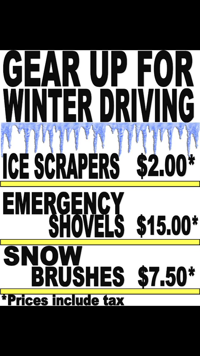 S_chase2's tweet photo. Winter is fast approaching! UPI Cornwall has some of the essentials you will need to get through the snowy/icy days. Come by and check out our winter section #snow #winter #Canada #UPICommunity https://t.co/vLsgtvkqOv