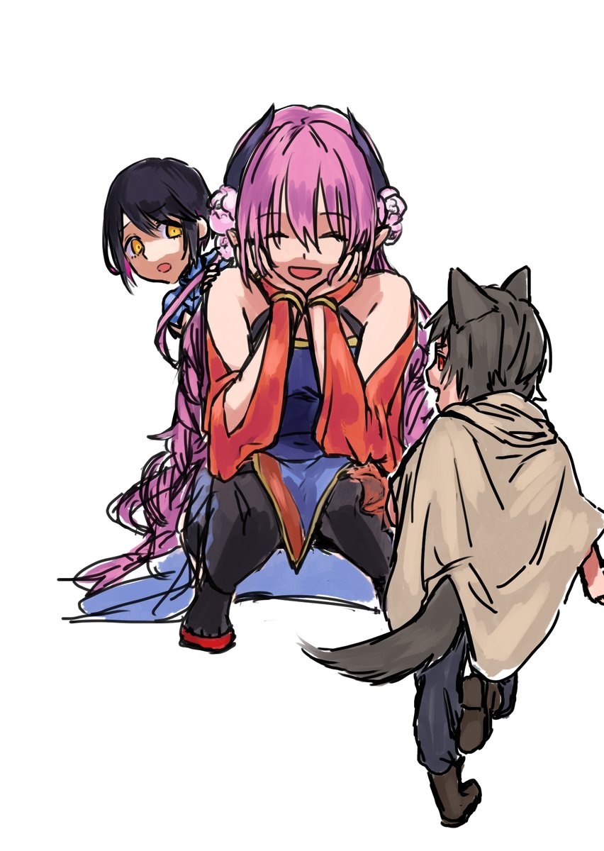 衣装あってるかわかんないけどかわいい 蛹 のイラスト