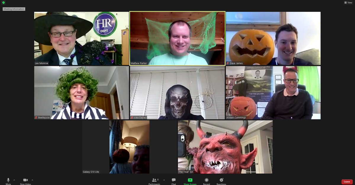 HRDeptSWales's tweet image. Another fun and engaging Business Networking Meeting this morning. I think they enjoyed it too much! lol 🎃👻 
Also a Big thank you to our guests Louise and Adrian. 
#NetworkingIsFun #businessnetworking #bnisouthwales