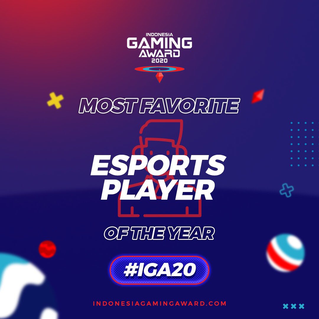 exgcon's tweet photo. Inilah para nominasi untuk kategori The Most Favorite Esports Player Of The Year di Indonesia Gaming Award 2020

Siapakah yang akan jadi “THE MOST FAVORITE” ? 
Ayo vote segera! Ajak semua sodara, teman, keluarga semua buat voting sekarang juga ya!

#EXGVerse #IGA20 https://t.co/0TM0zvDXtg