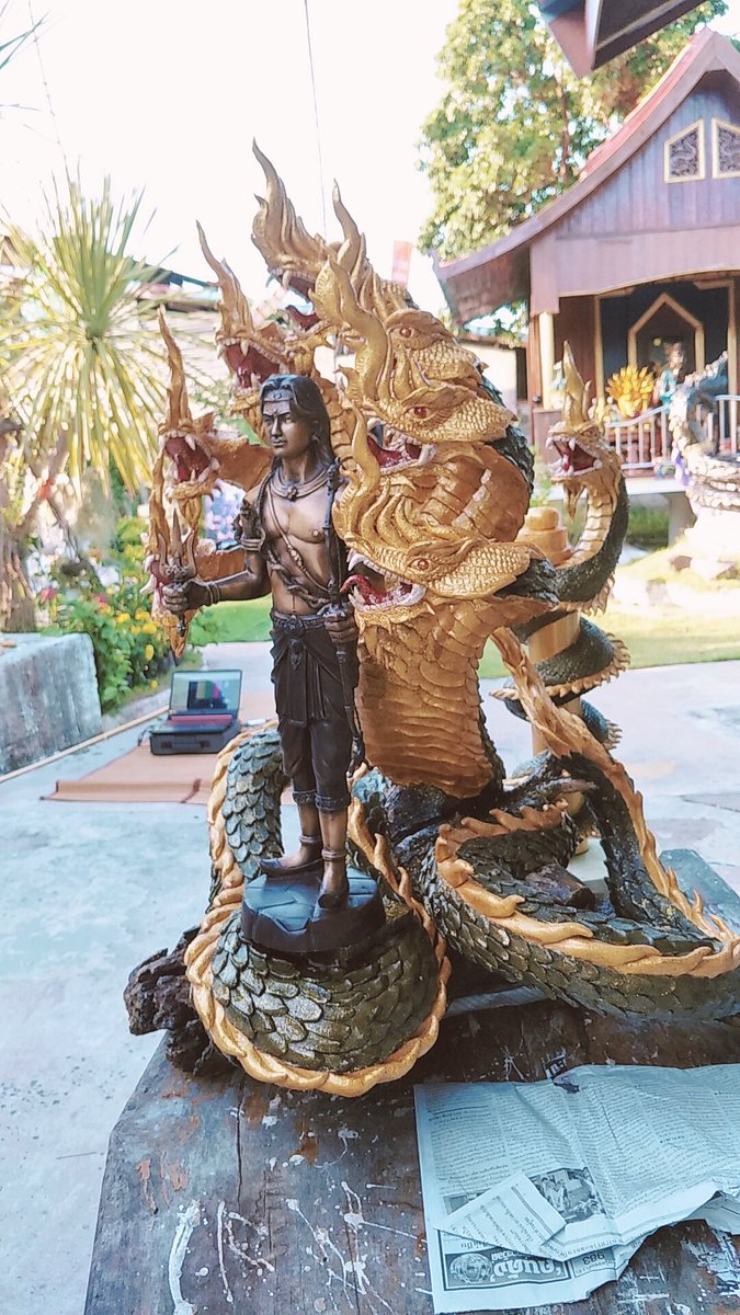 kwuanka's tweet photo. ส่งเรียบร้อยตรงจากเชียงรายถึงอุบลราชธานี
#องค์ดำแสนศิริจันทรานาคราช https://t.co/CL6HuBeeee