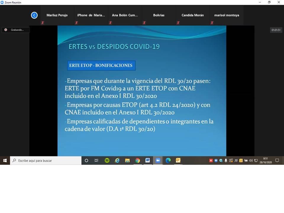 Hoy, hemos celebrado el 6º #webinar en abierto dedicado al ámbito laboral: ERTES vs Despidos #COVID__19 
 
Si no has podido participar, te dejamos el enlace a nuestro canal de YouTube: youtube.com/watch?v=g9maxc…

#JuntosSumamos