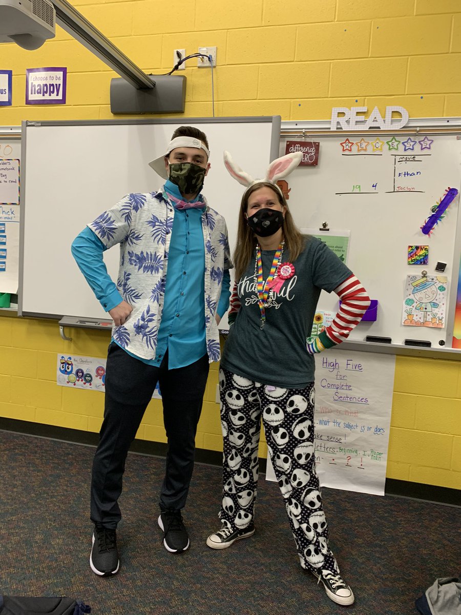 All ready for Wacky Wednesday!! 😜 #otsegoknights #chandler