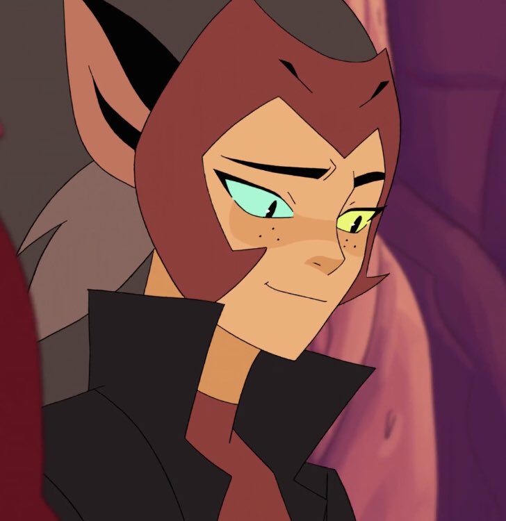 soft and vulnerable with her friends catra