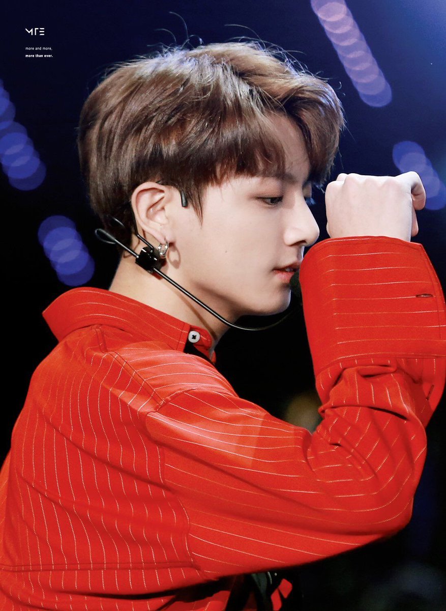 Jungkook wearing red- a dangerous thread
