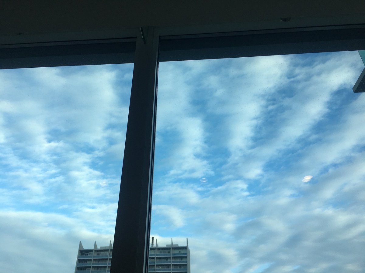 A beautiful sky this morning. Something nice to look at besides my laptop screen.