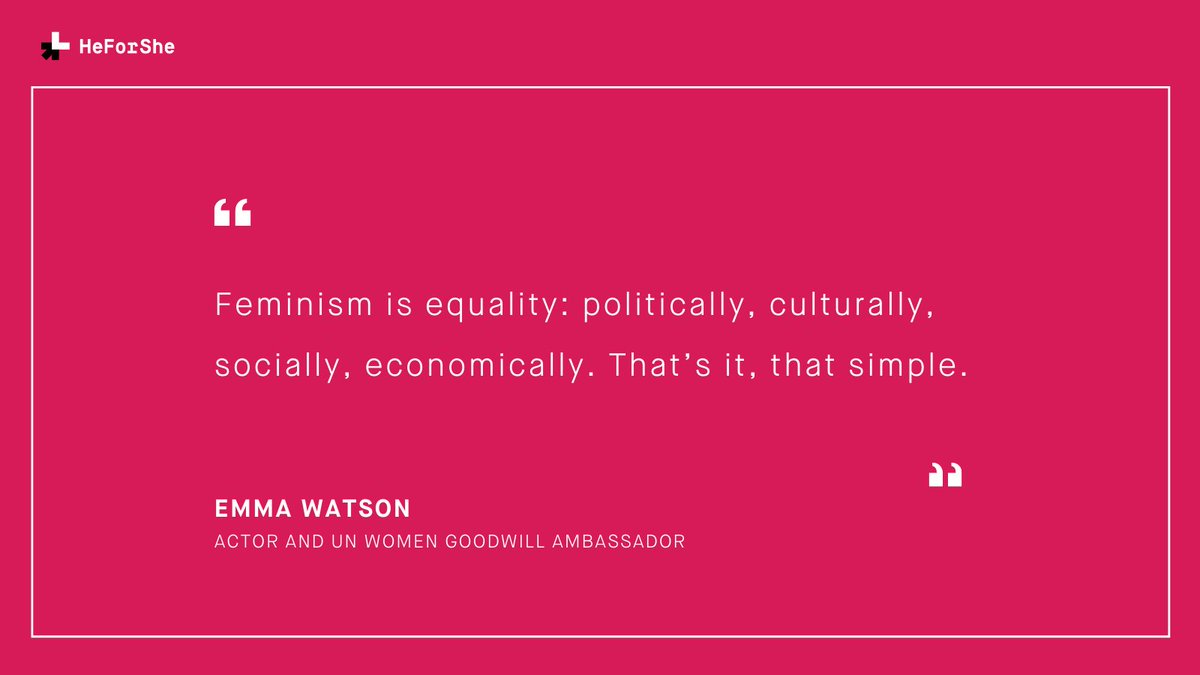 HeForShe's tweet photo. Here is some #WednesdayWisdom from @EmmaWatson 

#HeForShe https://t.co/p1YRsFK7ZL