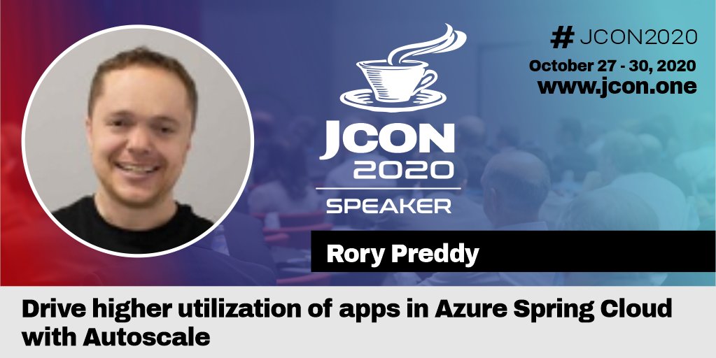 jcon_conference's tweet image. #JCON2020 Today: 20:00 CET  @rorypreddy online
Drive higher utilization of apps in #AzureSpringCloud with #Autoscale

Autoscale enables you to be more productive &amp;amp; cost-efficient by automatically scaling apps based on lo...

Get a free #JUG Ticket: jcon.one

@Azure