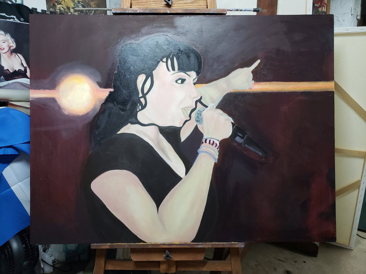 AlexioGessa's tweet photo. #WorkInProgress #oilpainting #thebirthdaymassacre #gothgirl #Lexology #iamlx #dowhatyoulove #derbunker #fineart #arte #art #goth #portrait https://t.co/9IK5VluJnG