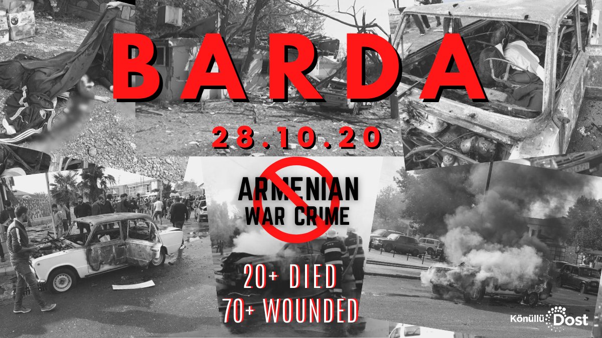 #BardaCity
#StopArmenianTerrorism
#StopArmenianAggression
#PrayForBarda
#ArmeniaKillsCivilians
#BevoiceofBardacity
#KarabakhisAzerbaijan
#ArmenianTerrorism
#DontBelieveArmenia
#StopArmenianOccupation