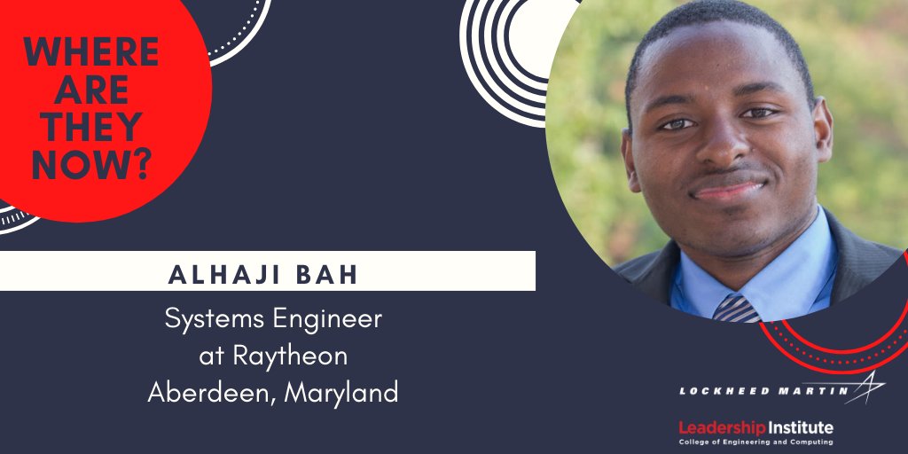 Where Are They Now is a social media series that highlights our alumni. Today we feature, Alhaji Bah,  systems engineer at Raytheon Technologies in Aberdeen, MD.  youtu.be/p-plh-V7Vb8 <a href="/LeaderLouise/">Louise Morman</a> <a href="/sukumaran/">Sooraj Sukumaran</a> #changeminded #leadership
