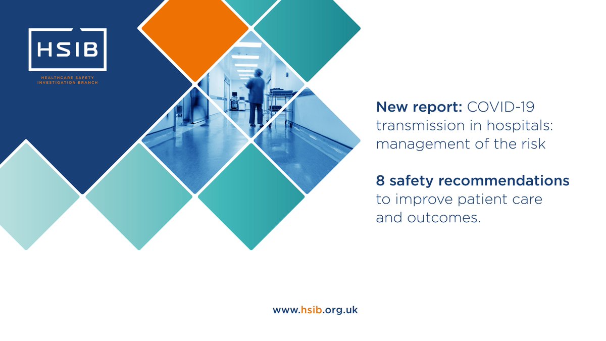 theHSSIB's tweet photo. Our #COVID19 #patientsafety report is out today and available to download from our website now >> https://t.co/nDyMr92GJb https://t.co/Jz7k7Upyiv