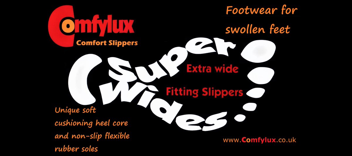 Comfylux STELLA Ladies Stretchy Flexible Soft Comfort EEEE Wide Slippers Black 