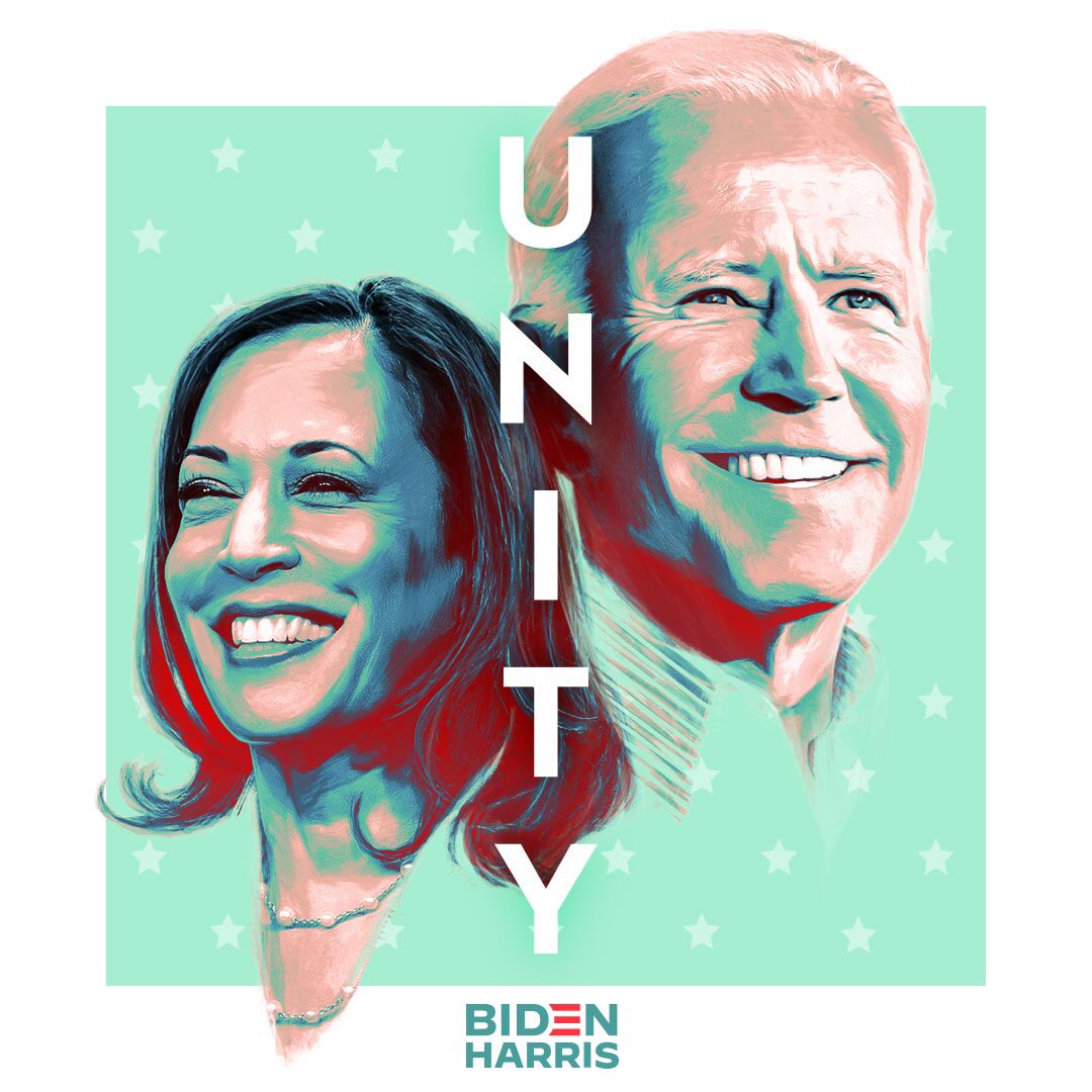 In this dynamic duo, we have HOPE, LOVE, UNITY and LEADERSHIP. 5 days and 15 hours left to cast your votes. Let’s win this for us!  #Vote    #bidenharris2020 #VoteBlueDownBallot  #ONEV1  #gtcblue  #SuburbanWomenForBiden 