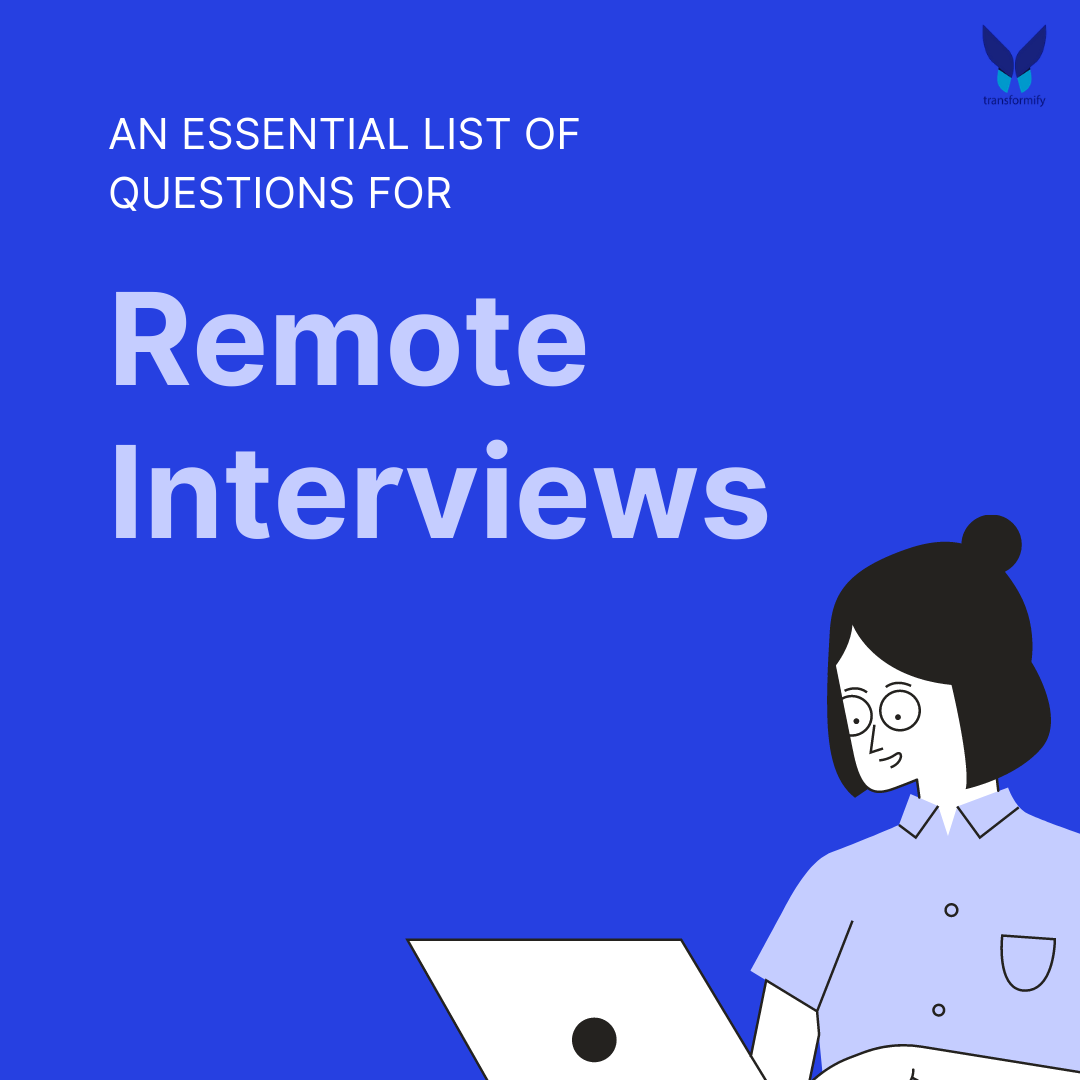 Transformify's tweet image. Questions you need to ask for #remoteinterviews.

#Freelancers #remotework