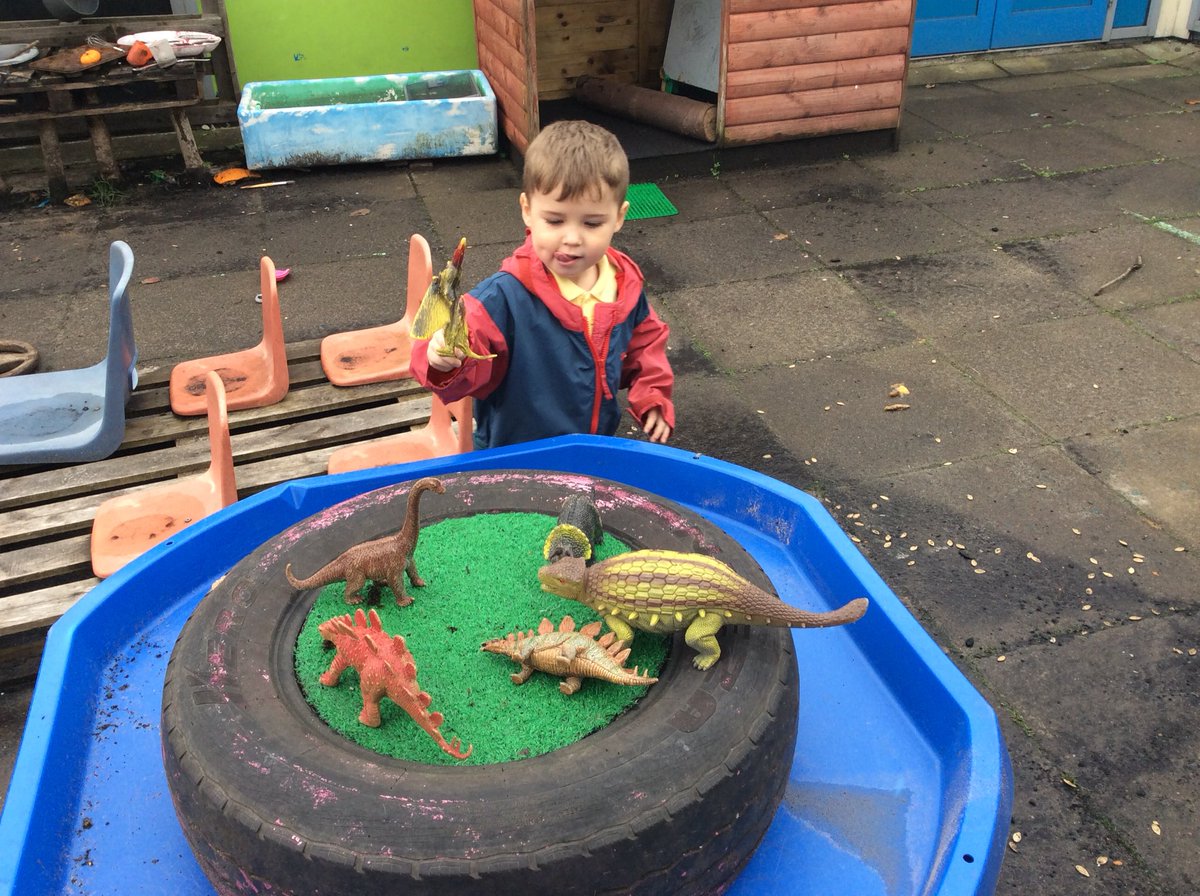 HolytownNC's tweet image. L is on an adventure with the dinosaurs Arrrrrh #usingourimagination #adventureswithdinosaura