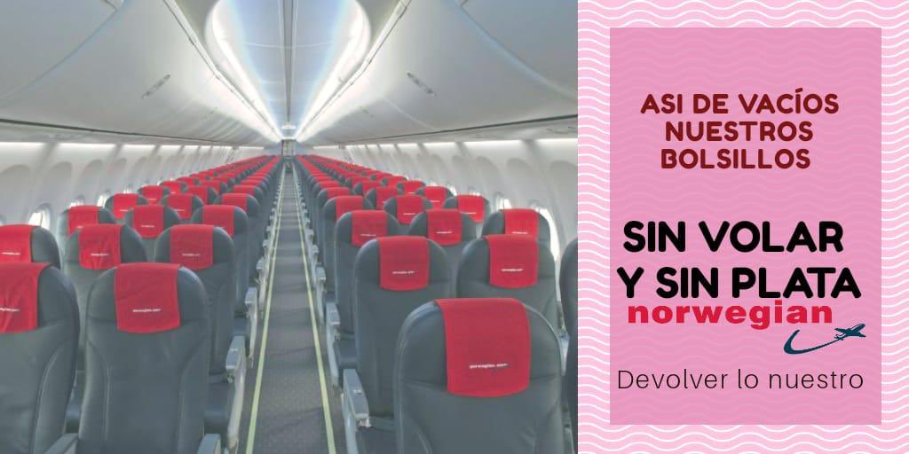 jor_ian's tweet photo. Se llevaron nuestra plata, nuestras ilusiones, nos dejaron así vacíos como estos asientos       #norwegianestafa @Norwegian_ARG @Fly_Norwegian @NorwegianEstafa @ocmelhus @bjornkjos @CancilleriaARG @ANACargentina @Norwegian_ARG https://t.co/sRNbCovZ2W