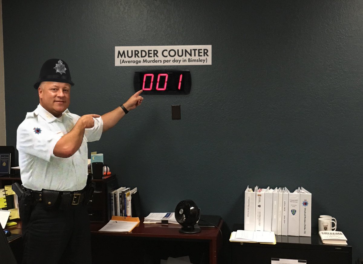 Nonsense, we are not incompetent. As you can see our murder counter is at ONE for this year. https://twitter.com/DimsleyPolice/status/1321440494199689217