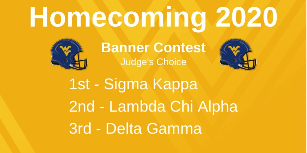 Congrats to our 2020 Homecoming-ish Banner Contest Winners!
