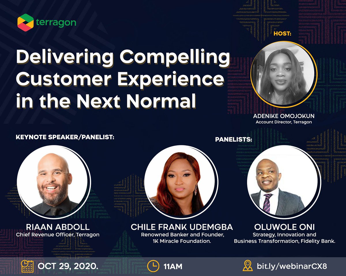 TerragonGroup's tweet photo. Join us tomorrow as we discuss: "Delivering Customer Experience in the next normal."

Register here: https://t.co/lRwidWPPdM https://t.co/sW7sW6b4Hv