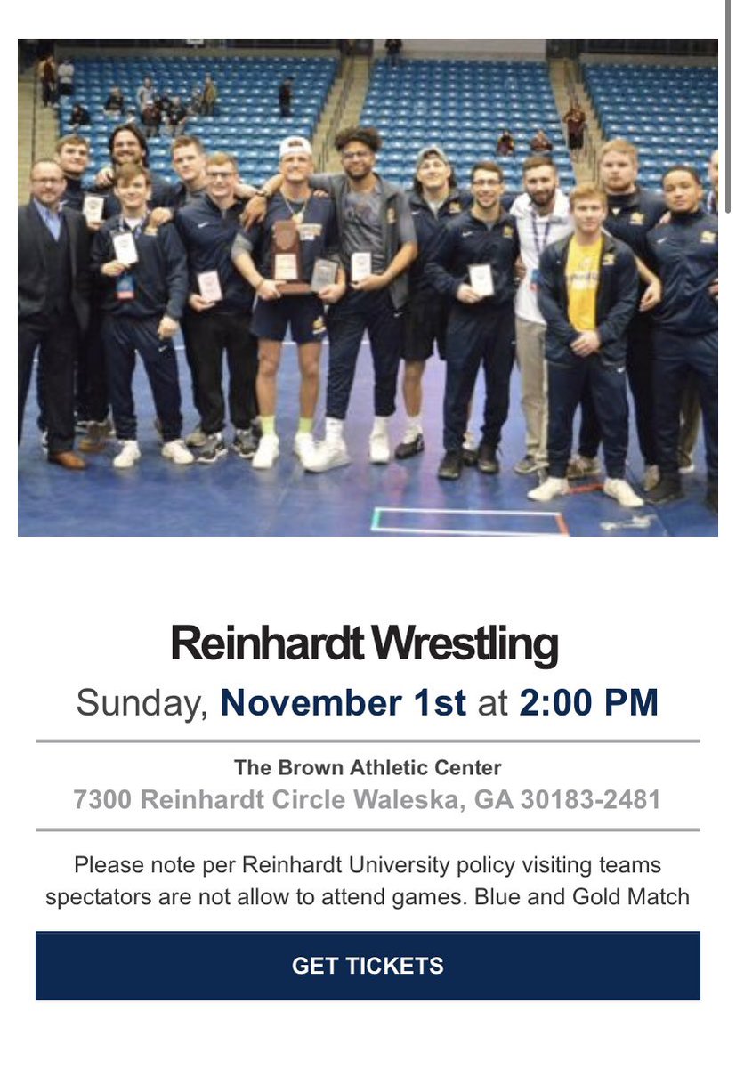 Reinhardt Athletics tweet media