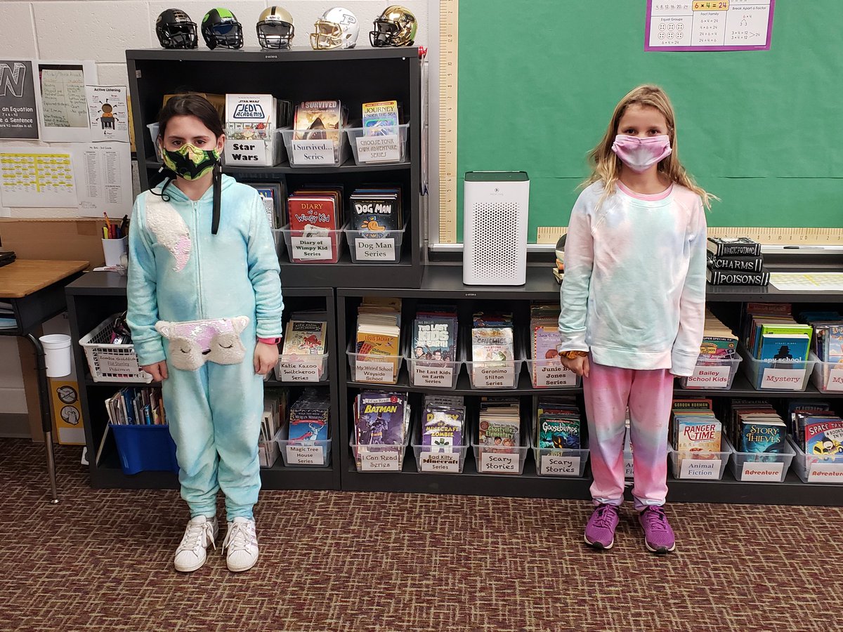dougbirk's tweet photo. Day 3 of our amazing Spirit Week! Everyone is so comfortable in our pajamas! There is no better way to take MAP testing than in PJ's. Way to go 3rd graders! Cohort B rocked it today! #sd113a #rvresilient #rvican #RVSpiritWeek https://t.co/tZNwvJhUpD