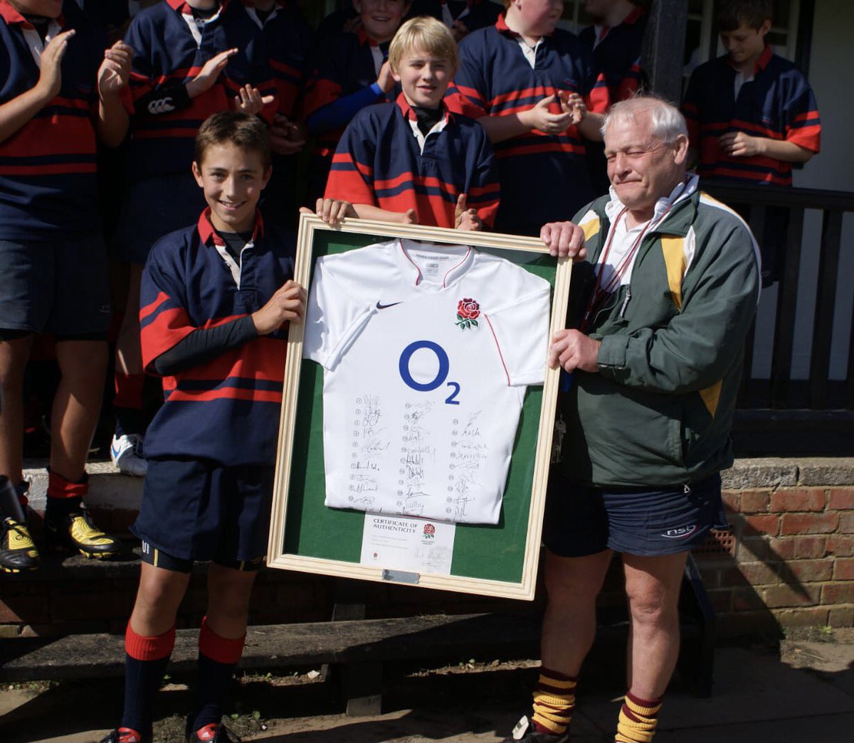 I had the privilege of serving as <a href="/NormBarker2/">Norman Barker</a>’s Captain for 2 seasons with <a href="/NSBSchool/">Northampton School for Boys</a>. His leadership and coaching led us to be undefeated and I was able to present him a signed jersey provided by <a href="/Courtney_Lawes/">Courtney Lawes</a> at the end of those seasons. A hero that will be missed by all!