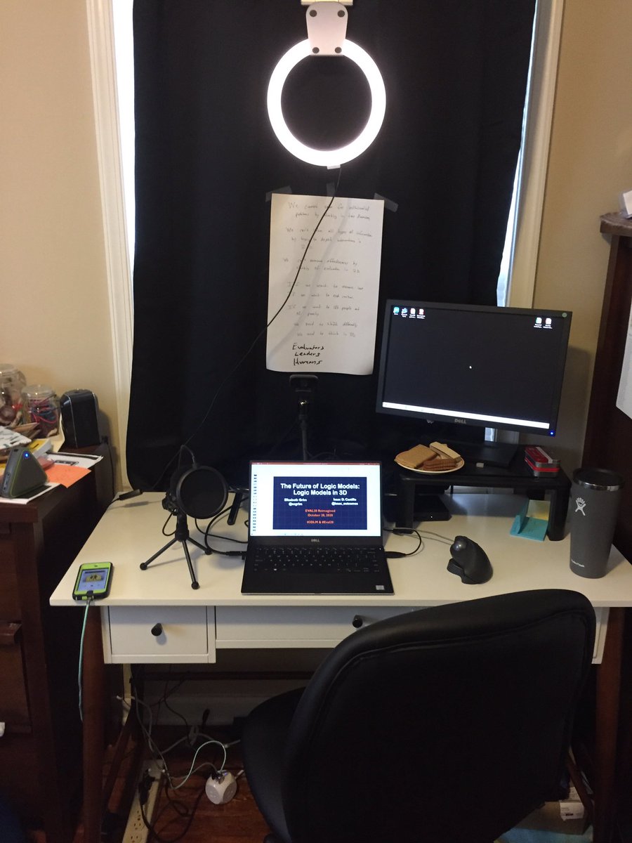isaac_outcomes's tweet photo. Quick look at my presentation set up for the #Eval20 session with @ecgrim at 4 pm Eastern.
Note the super important plate of visual aid cookies.
If you are planning on joining our session on the Future of Logic Models, definitely bring your own snacks! https://t.co/aSM574laOw