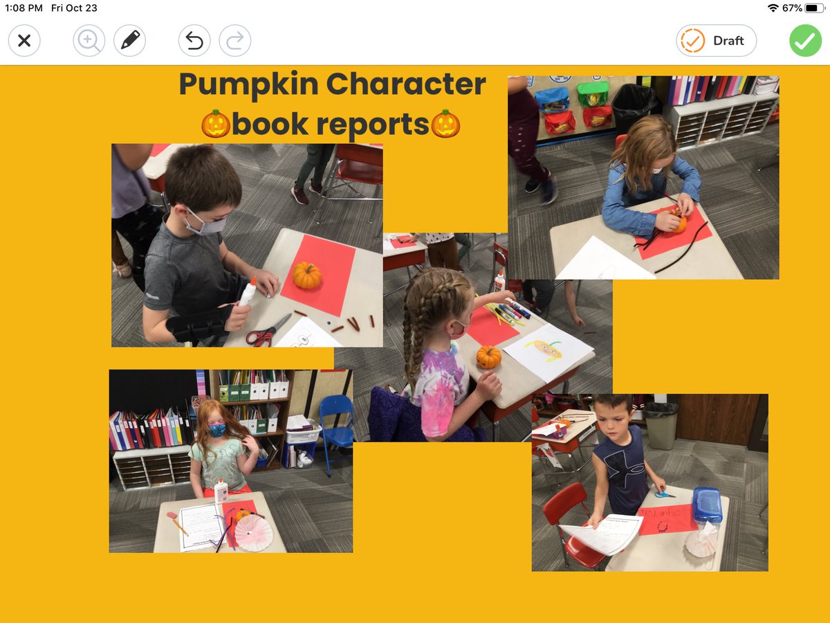 MrsJohnson_SDES's tweet photo. Putting some fun in our book reports! @sdes_cougars https://t.co/PNl5Abq0g9