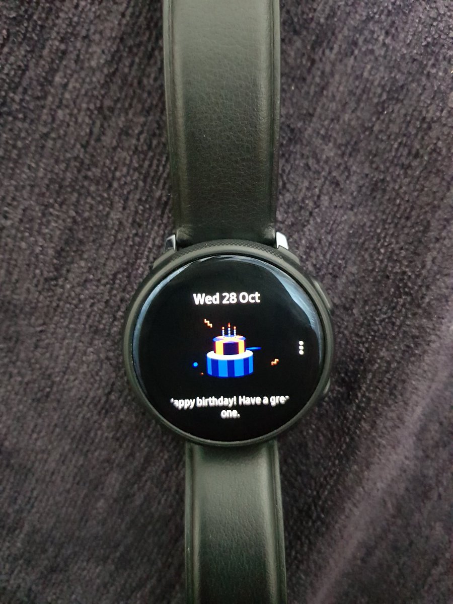 PanwalaKalp's tweet photo. Just @SamsungIndia way of wishing you Happy birthday...🤩🤩
#Samsung #galaxy #watchActive2 https://t.co/8DGZaYT8J2