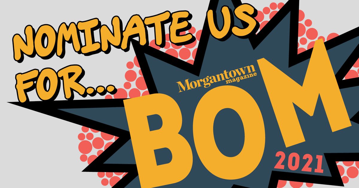 We'd like to ask our followers to nominate Morgantown Escape Room for a Best of Morgantown (BOM 2021) Award.
Our category is "Downtime/Best Family Fun Venue".
Nominate us daily from October 26-November 8 at morgantownmag.com/best-of-morgan….