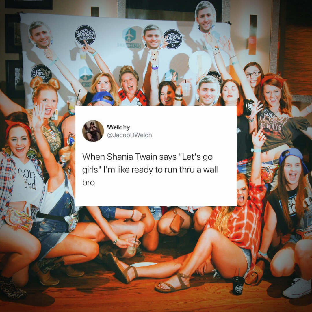 We've never related to a man more 🥃
<a href="/OleSmoky/">Ole Smoky Distillery</a> 

#letsgogirls #bachweekend #olesmoky