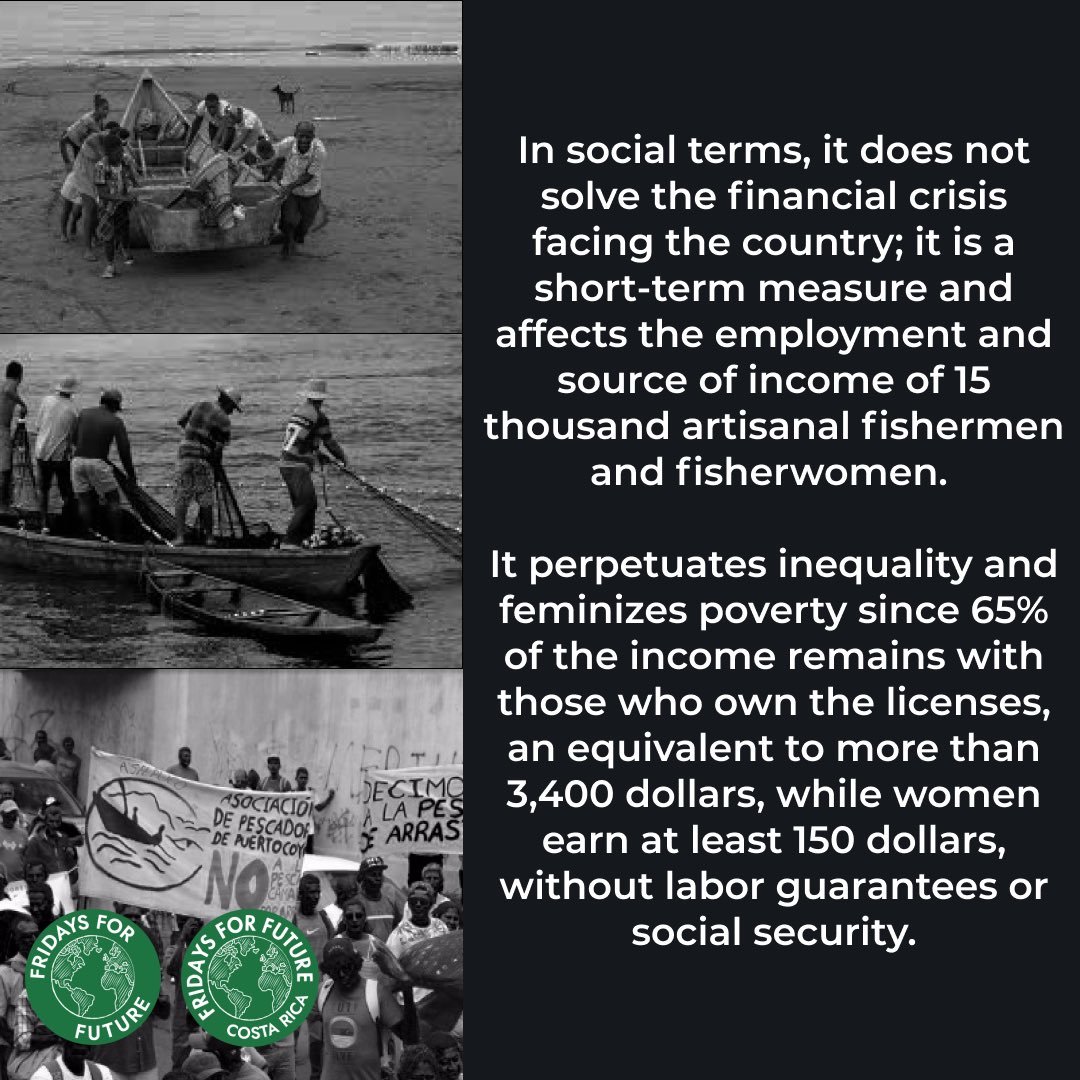 fffcostarica's tweet photo. Trawling will never be sustainable‼️ @CarlosAlvQ has 10 working days to withdraw the law and be consistent with his commitments for environmental democracy. The damage will never be justified. #VeteLaLey #CarlosWithdrawTrawling @Fridays4future @GretaThunberg https://t.co/zjs7PKquSd