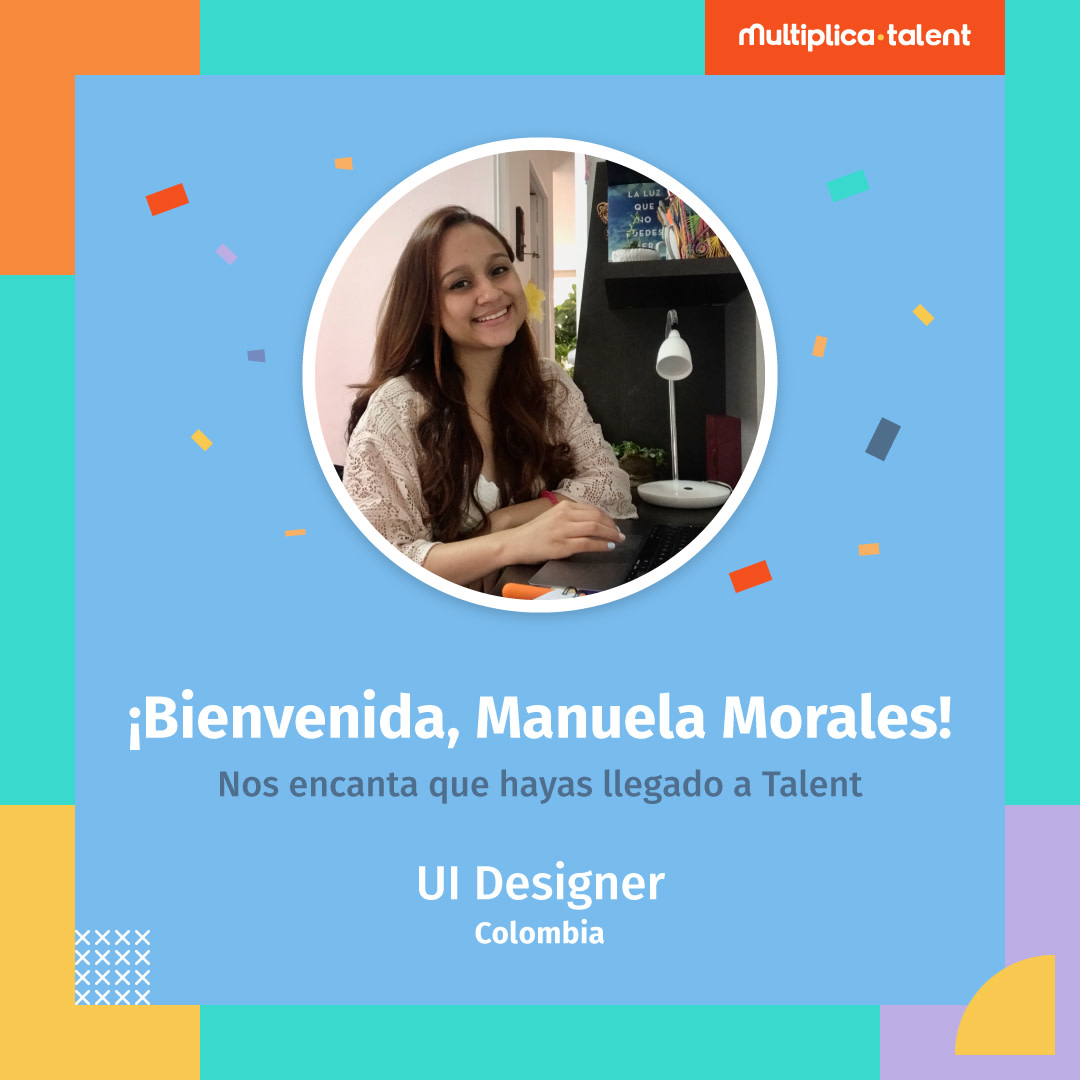 MultipliTalent's tweet photo. ¡Contratada! Manuela Morales ahora forma parte de #TalentColombia como #UIDesigner y no podríamos estar más felices de recibirla en el equipo 🎉🧡

#reclutamiento #talentattraction #talentodigital #UIdesign #diseñoUI #diseñadorasUI https://t.co/RDvWTZNjHr