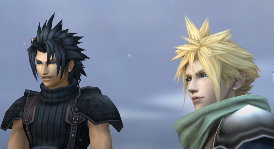 2. "Since when C loves Z smile?"Cloud and Zack share a nice laugh. Zack makes Cloud smile quite a bit. I'd say of course he loved Zack's smile. You do know, if this is an issue for you, that even just friends can love each other's smiles...
